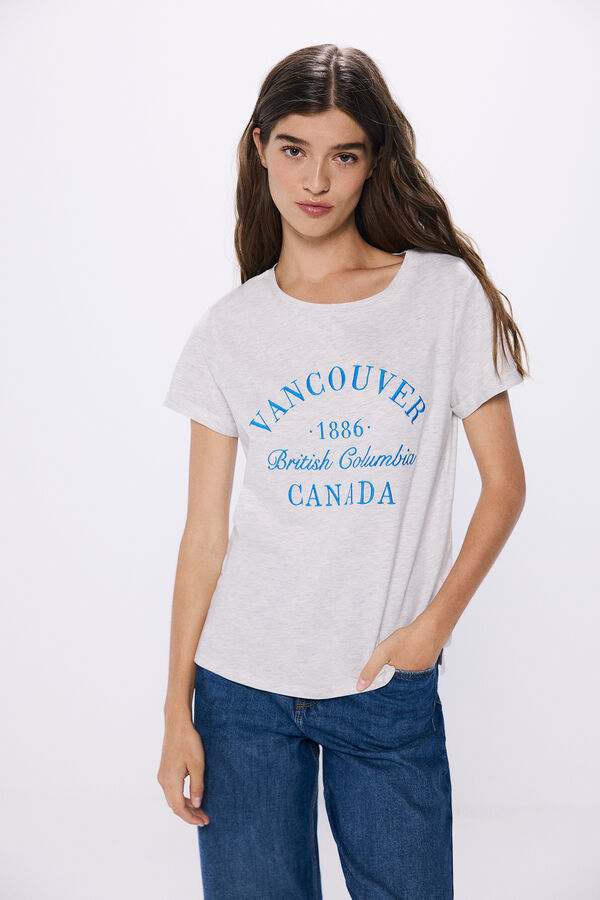 Springfield Camiseta gr&aacute;fica gris