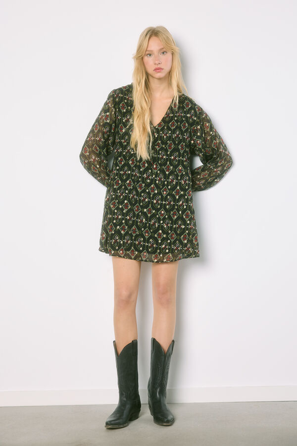 High Spirits Vestido New mood preto