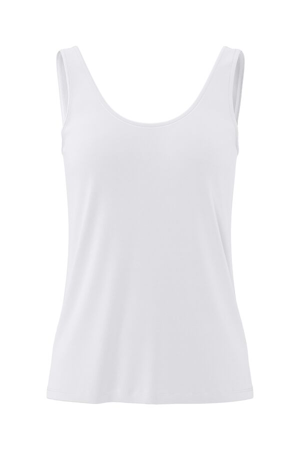 Pieces T-shirt de al&ccedil;as largas branco