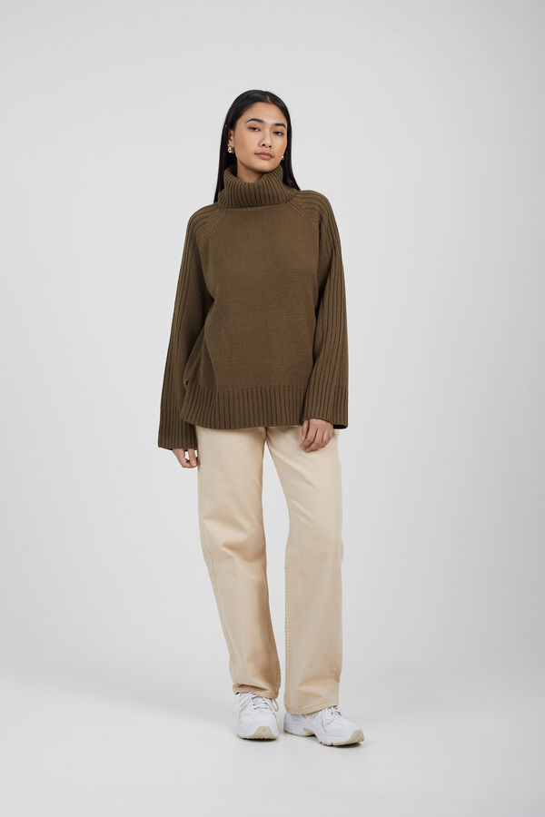 Brave Soul Camisola de malha folgada estampado