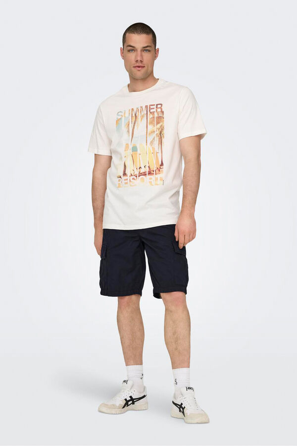 Only & Sons Bermudas cargo azul