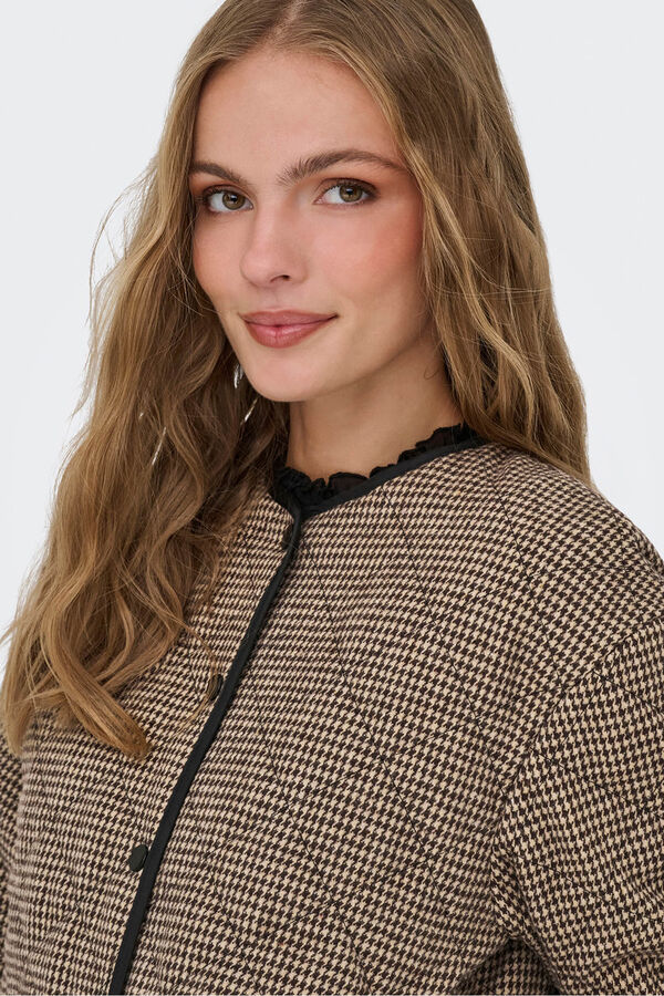 JDY Casaco acolchoada leve cru