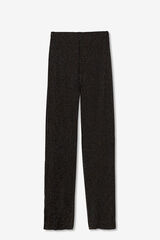 Tiffosi Pantalón Wide Leg con Brillo negro
