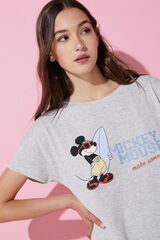 Springfield T-shirt "Mickey Mouse Club" cinza