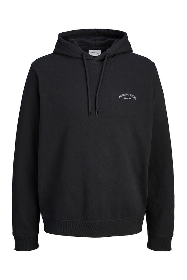 Jack & Jones Sudadera con capucha relaxed negro
