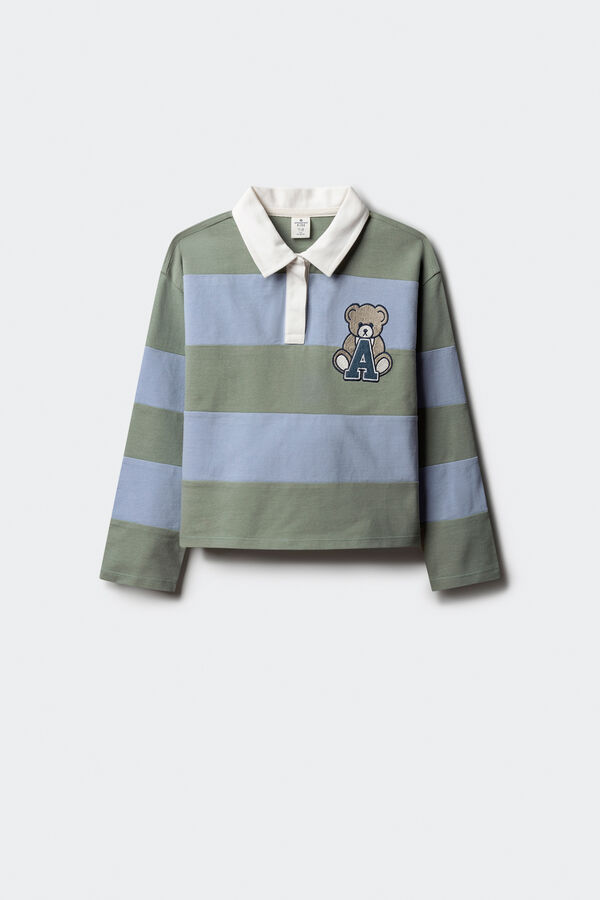 Springfield Kids Polo a rayas ni&ntilde;a verde