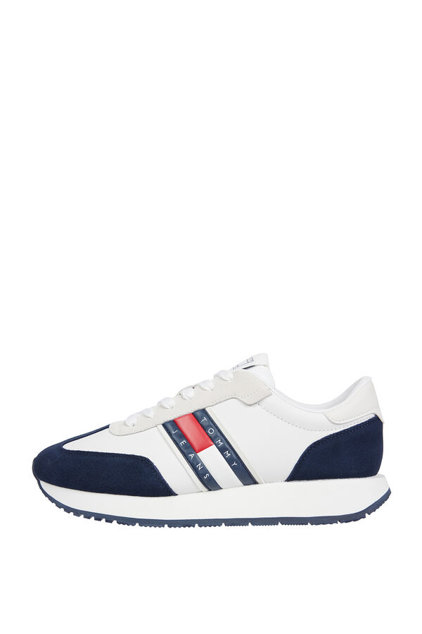 Tommy Jeans Zapatillas estilo running con logo blanco