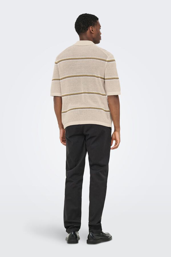 Only & Sons Polo de punto beige