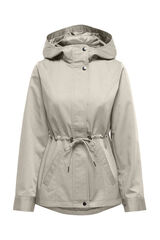 JDY Parka com capuz cinzento