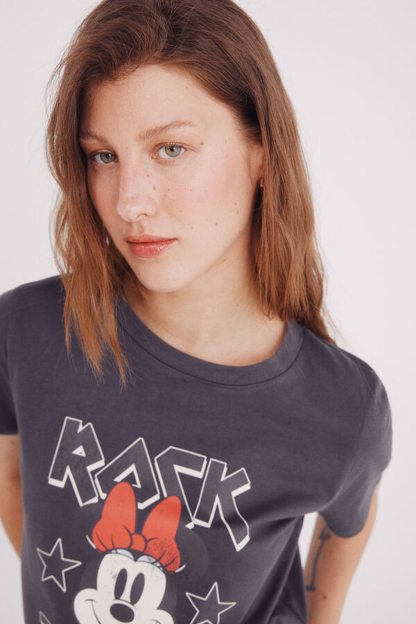 Springfield Camiseta Minnie "Rock the bow" cinzento