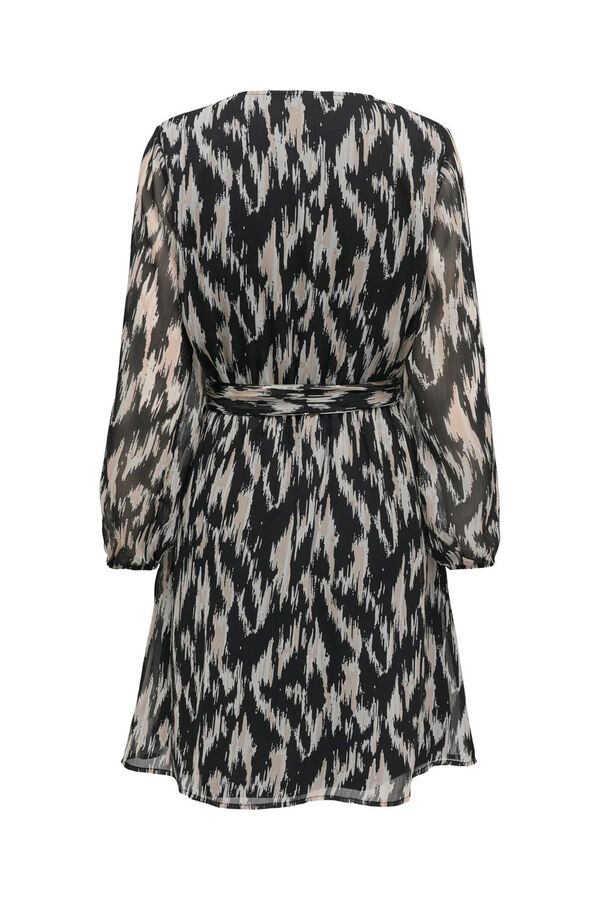 Only Vestido curto de gaze cinzento