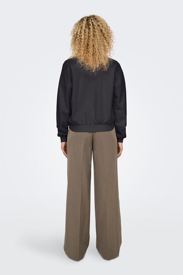 Only Sweatshirt com desenho frontal cinzento