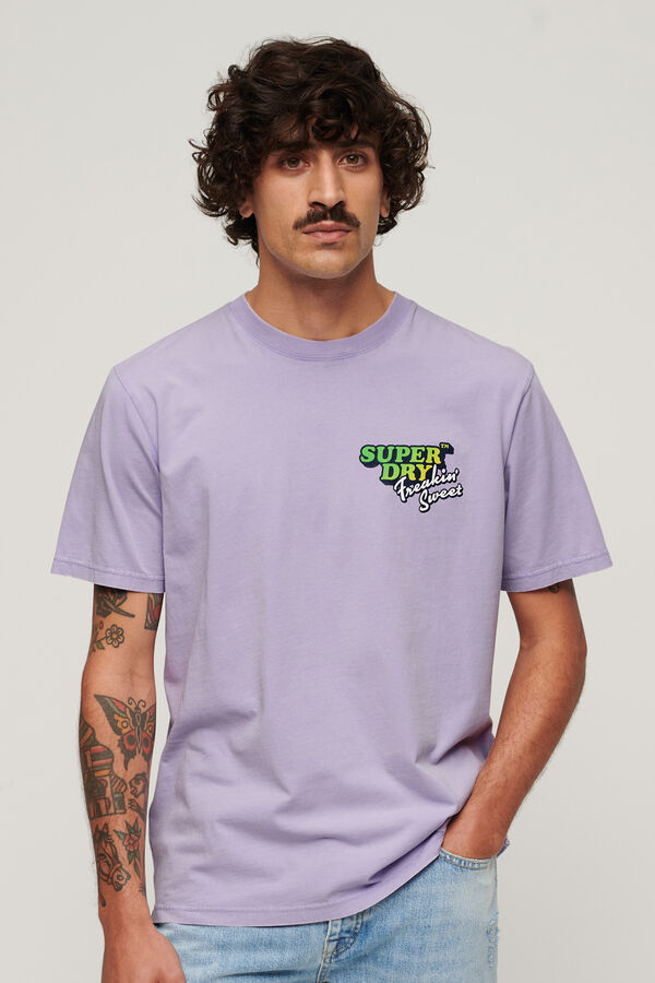 Superdry Camiseta suelta Neon Travel morado/lila