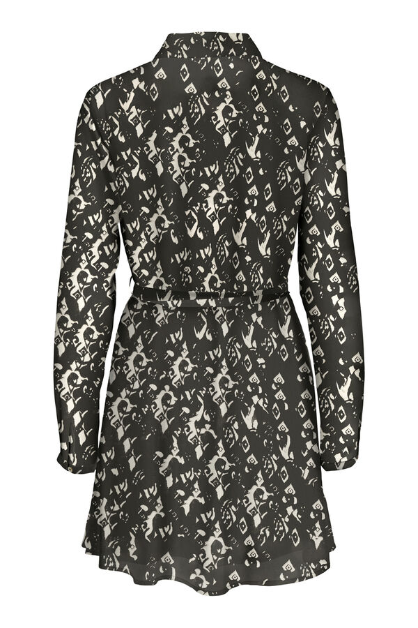 Only Vestido corto de gasa gris