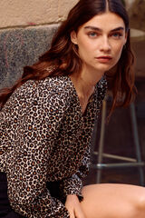 Springfield Blusa flu&iacute;da l&uacute;rex cru