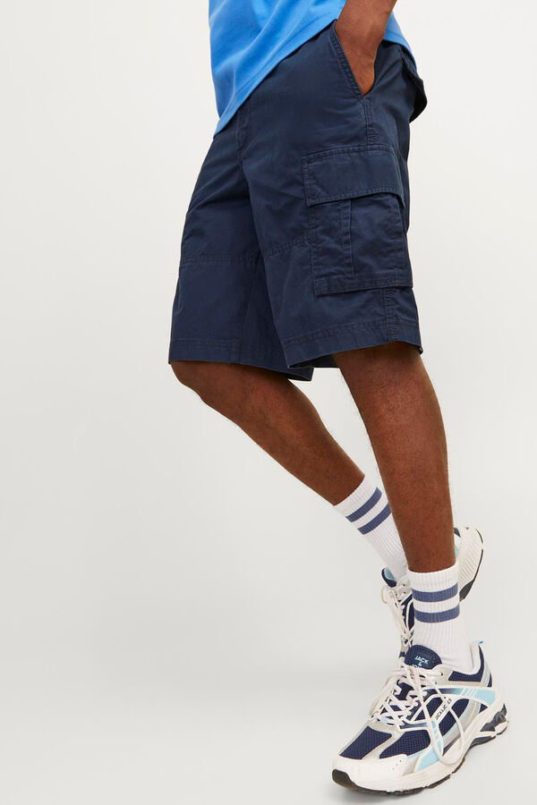 Jack & Jones Pantal&oacute;n corto tipo cargo azul