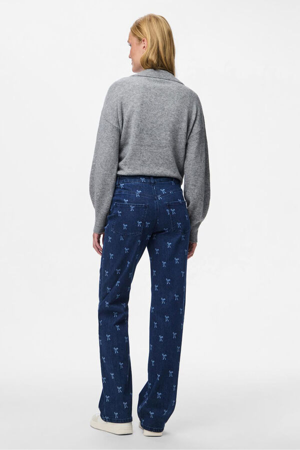 Pieces Jean relax estampado lazo azul