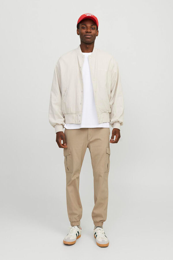 Jack & Jones Pantal&oacute;n slim fit cargo gris