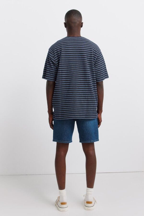 Springfield Bermuda vaquera regular fit azul