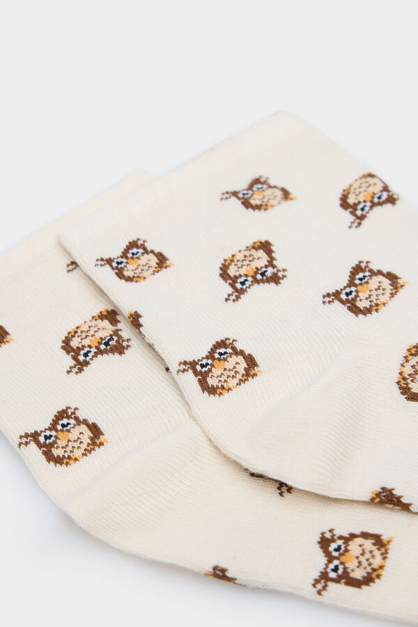 Springfield Meia curta coruja castanho