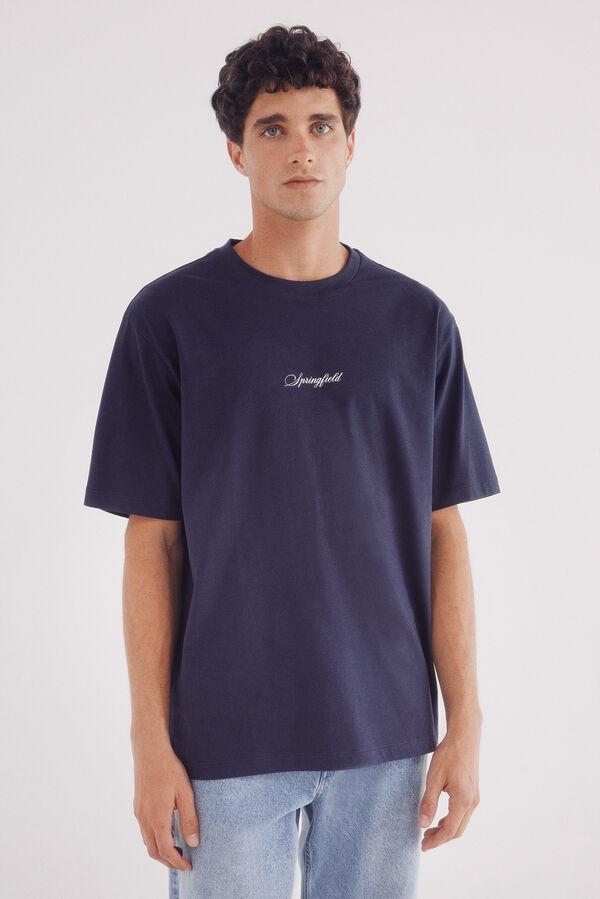 Springfield Camiseta Springfield life is good azul