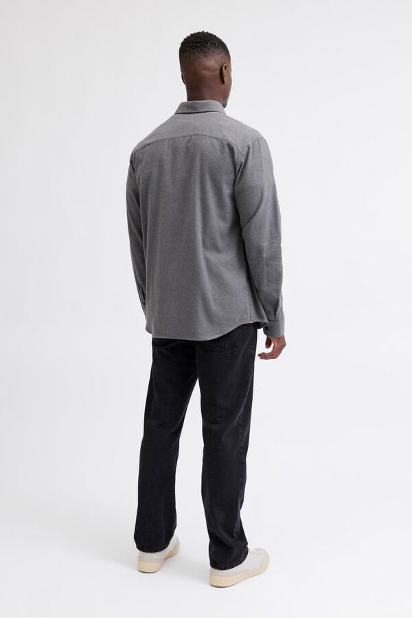 JJ REBEL Camisa cl&aacute;sica sarga gris