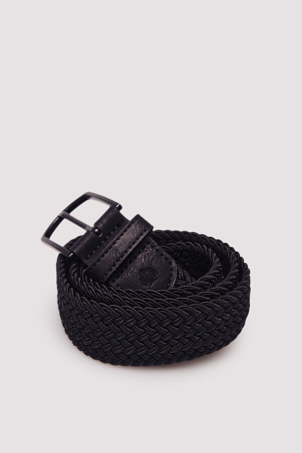 Springfield Cinturón trenzado negro
