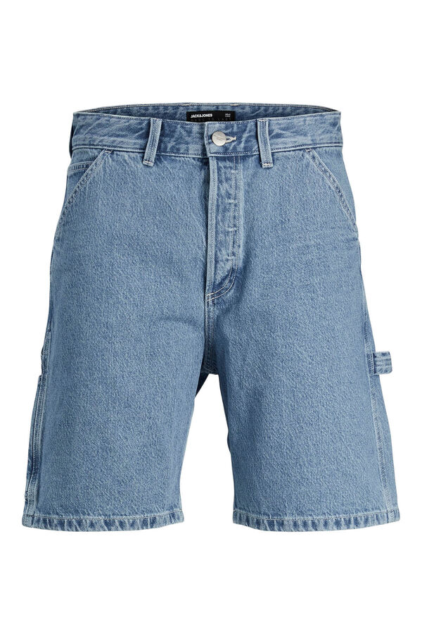 Jack & Jones  Cal&ccedil;as curtas de corte folgado azul