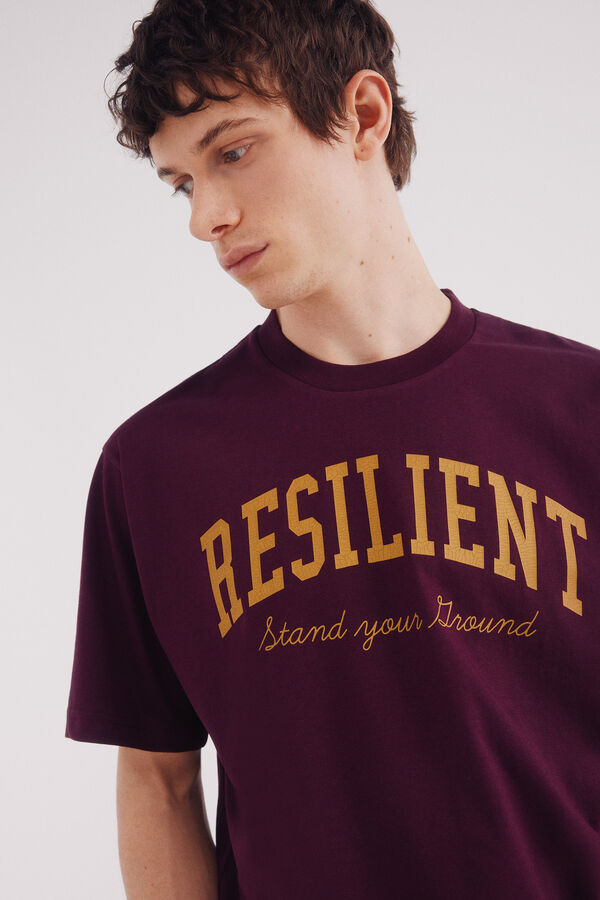 Springfield Camiseta courage burdeos