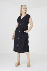 Brave Soul Vestido com la&ccedil;o nas costas preto