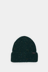 Springfield Gorro beanie en punto neps verde