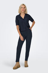 JDY Cal&ccedil;as compridas retas cinzento