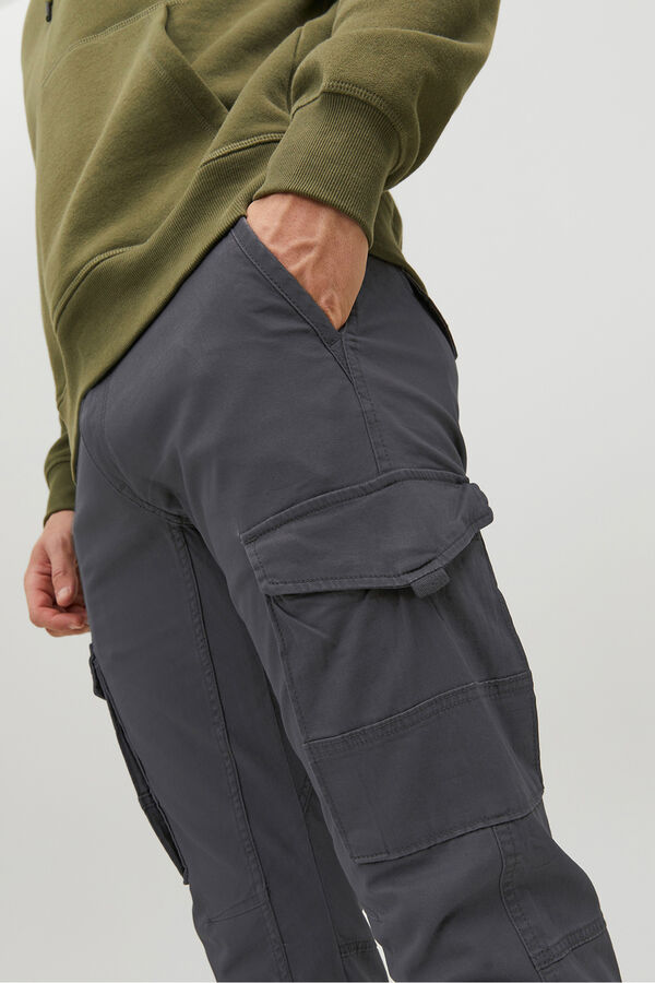 Jack & Jones cal&ccedil;as cargo justas preto