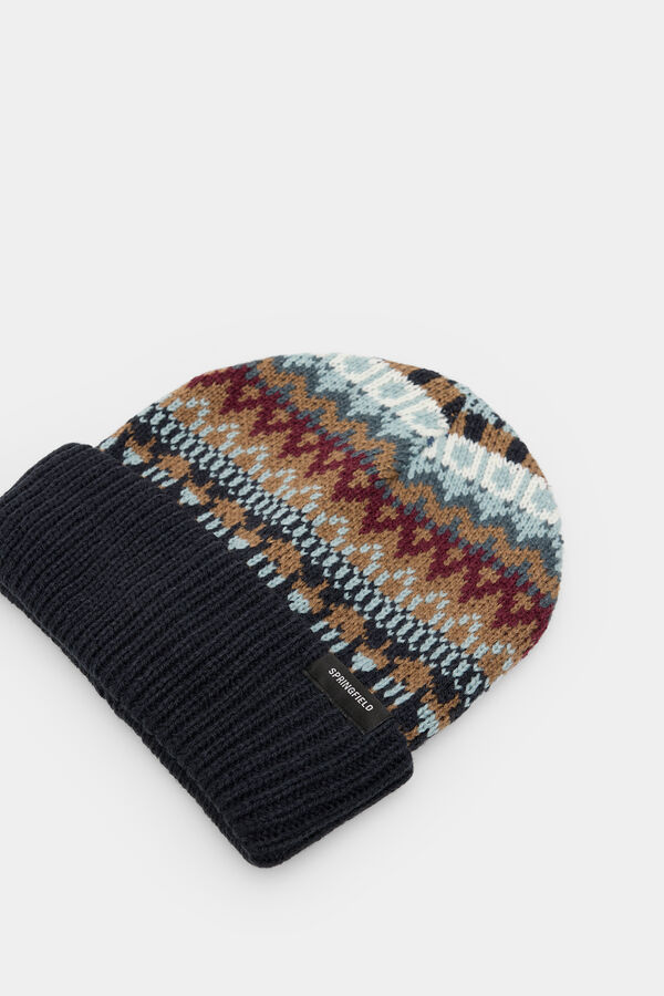 Springfield Gorro beanie jacquard  azul