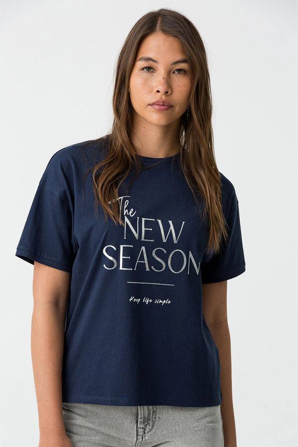 Tiffosi Camiseta estampada azul