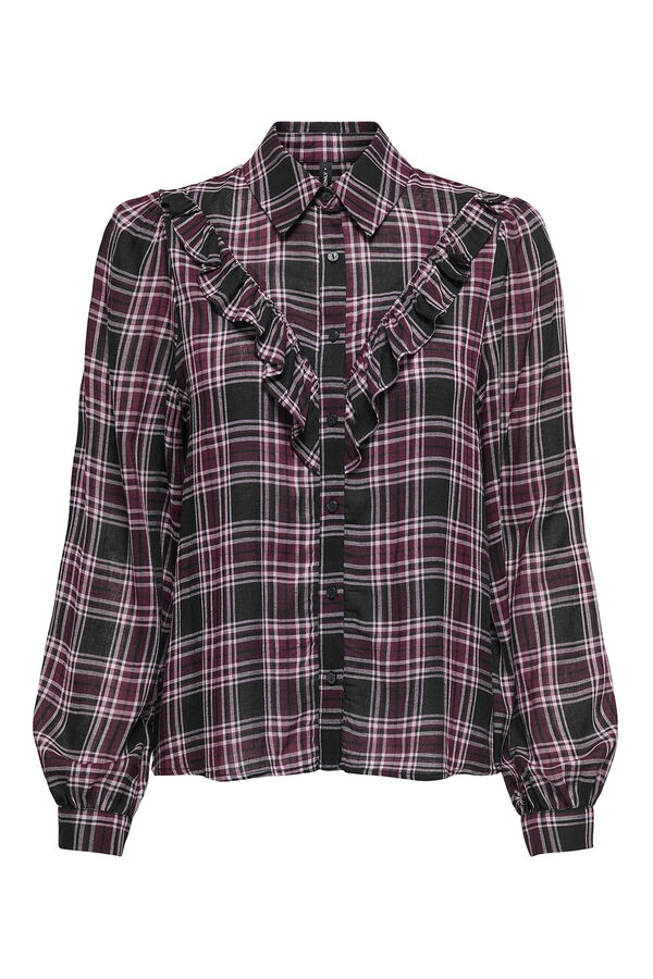 Only Camisa de volantes estampado