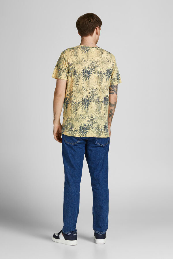 Jack & Jones Camiseta algod&oacute;n org&aacute;nico amarillo