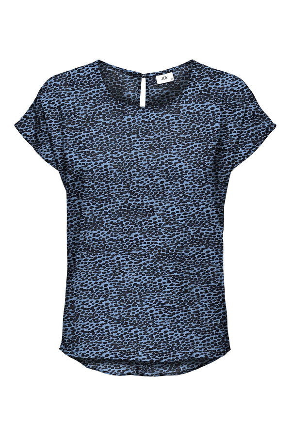 JDY Top cuello redondo azul