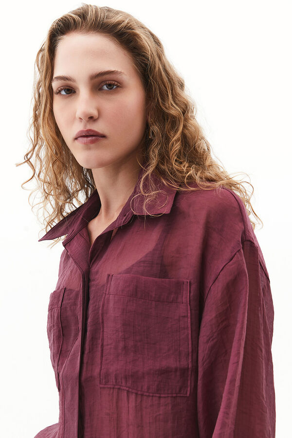 Oxxo Camisa de mangas bufantes estampado
