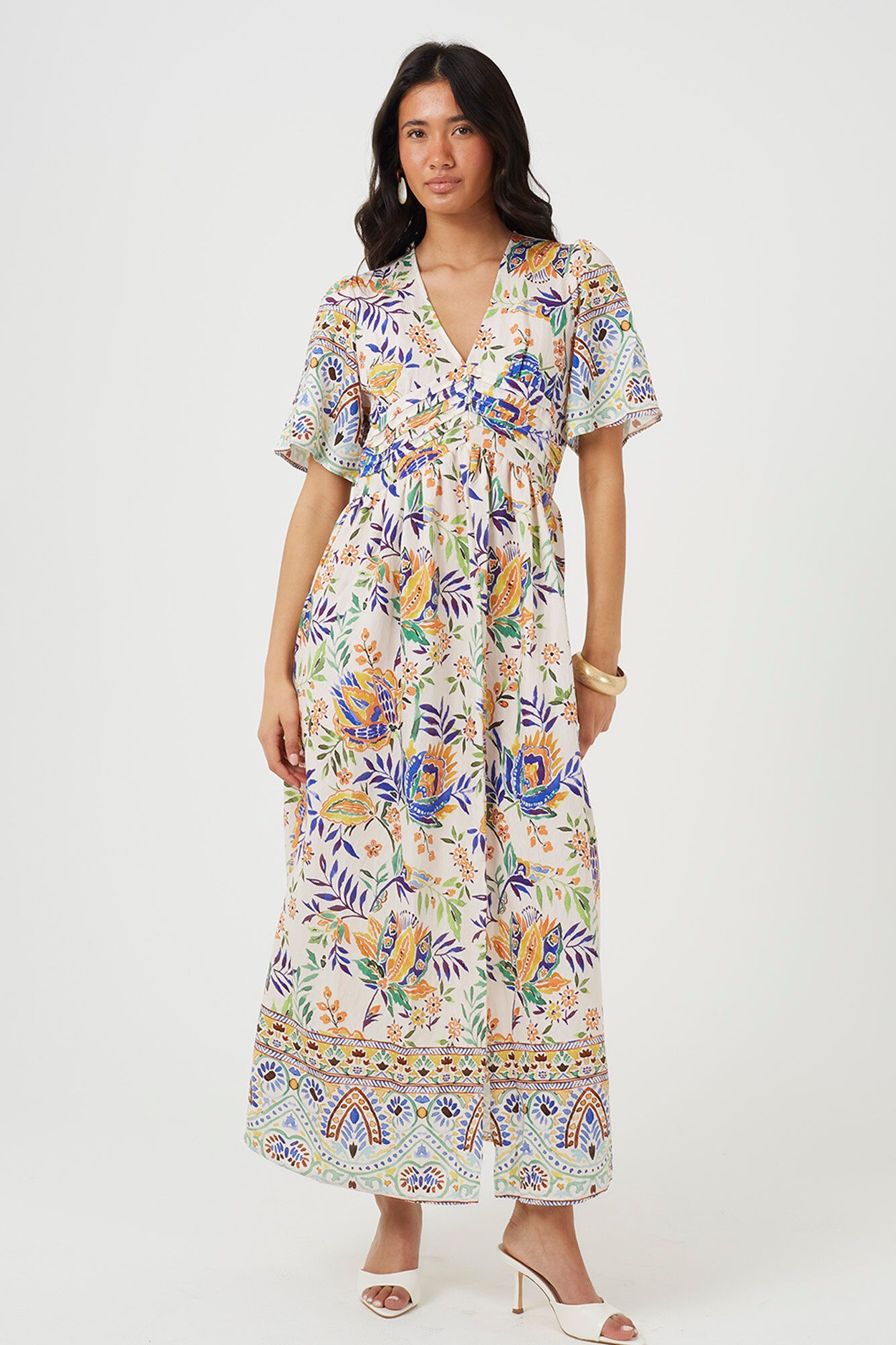 Brave Soul Vestido largo estampado