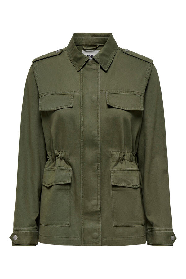 Only Chaqueta cargo kaki