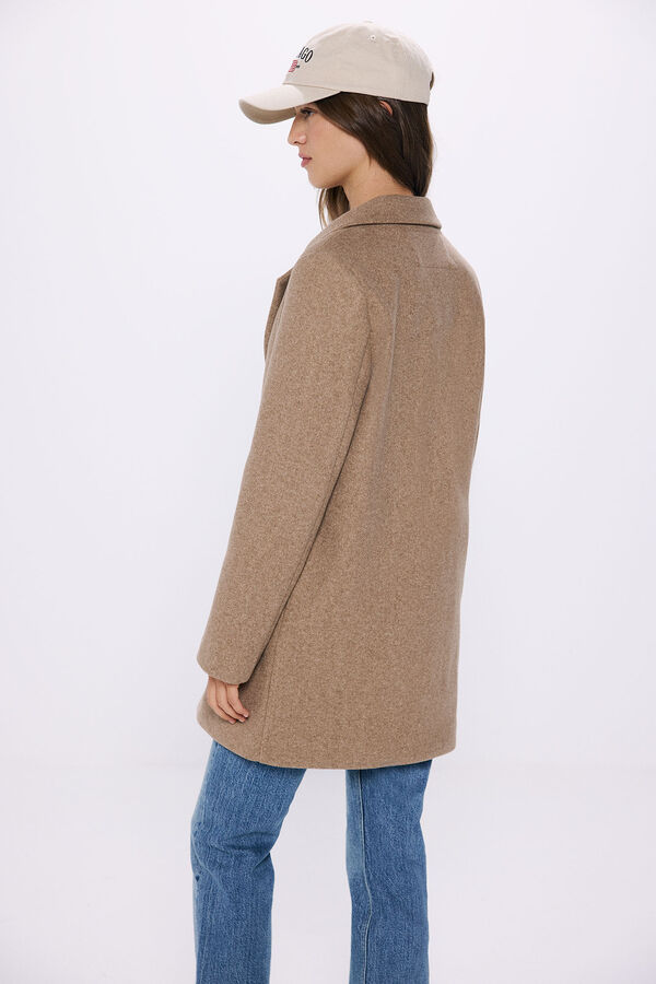 Springfield Abrigo recto solapa nude