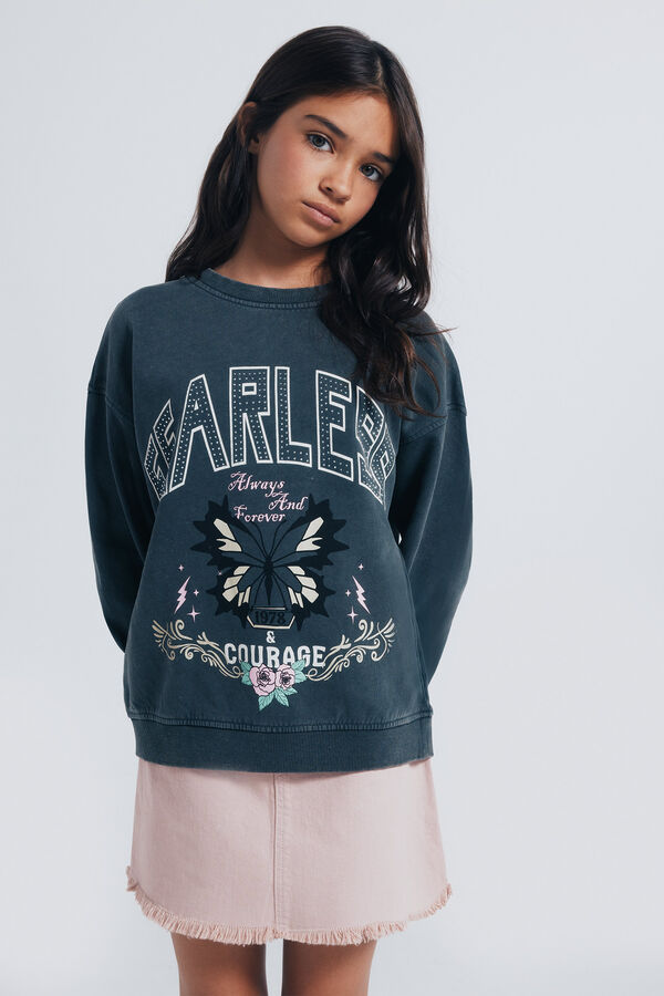 Springfield Kids Saia com franjas de menina rosa