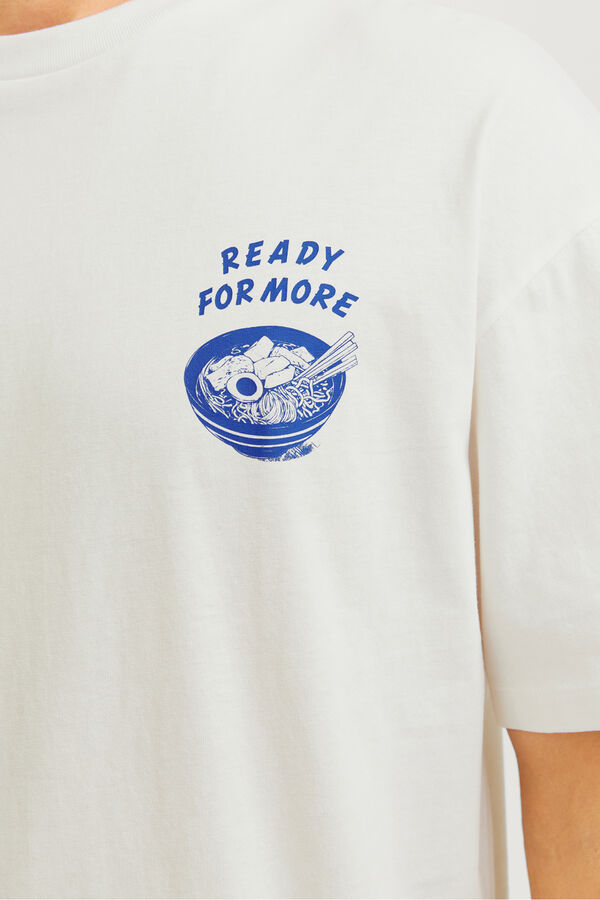 Jack & Jones Camiseta back print blanco
