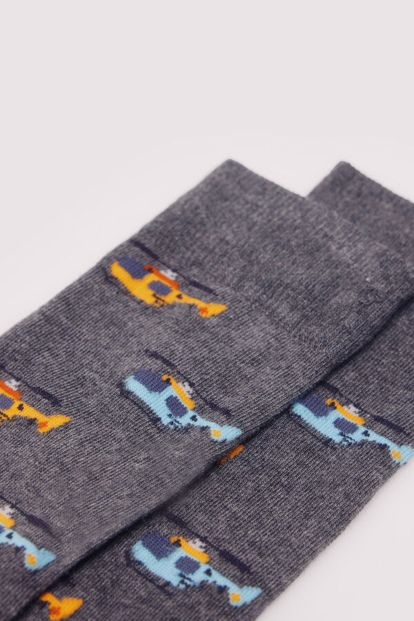 Springfield Meia de helicóptero cinzento