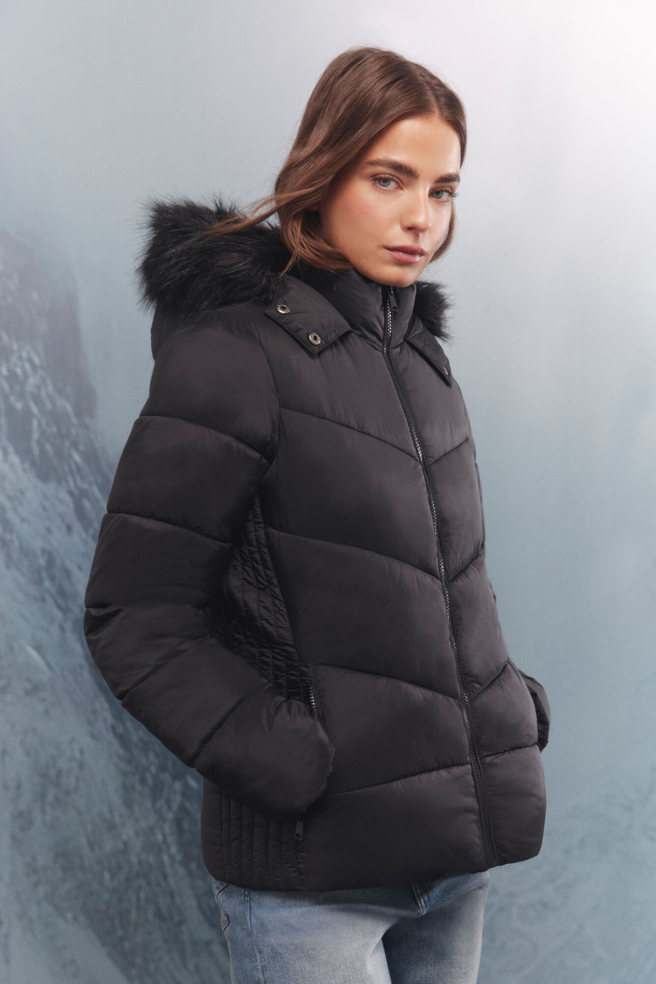 Springfield Casaco acolchoada Sorona Aura com capuz