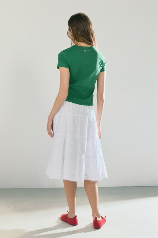 High Spirits Market Skirt blanco