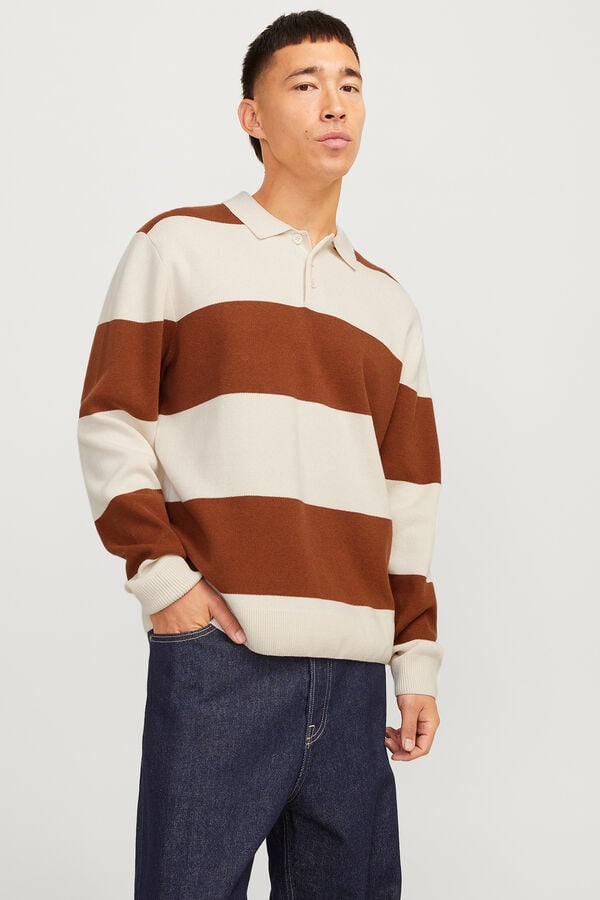 Jack & Jones Pólo de malha mangas branco