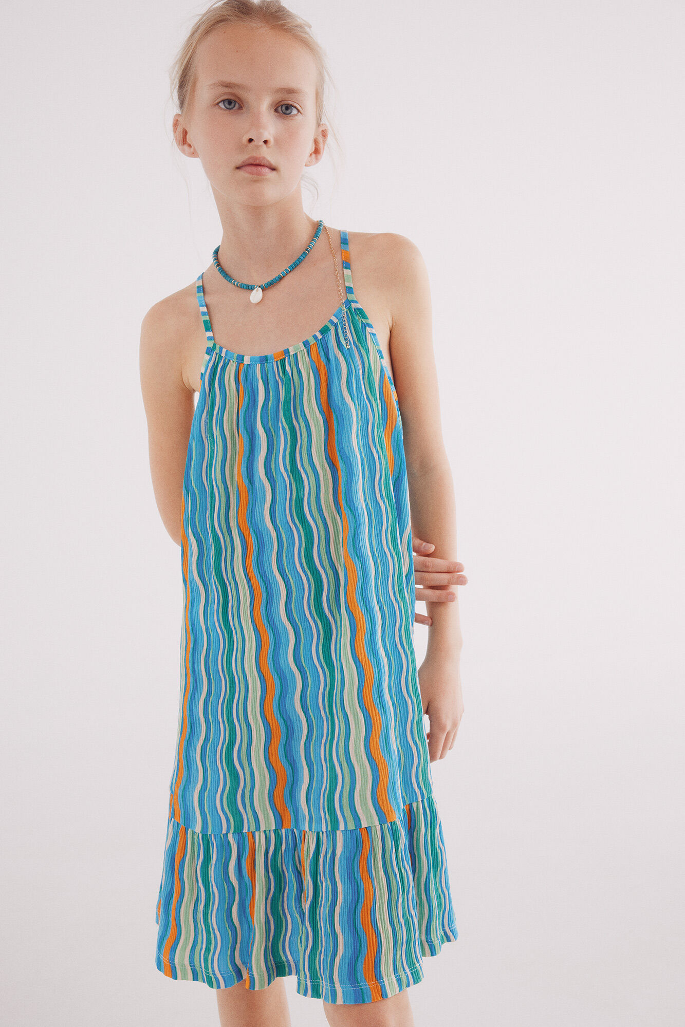 Springfield Kids Vestido tricolor menina