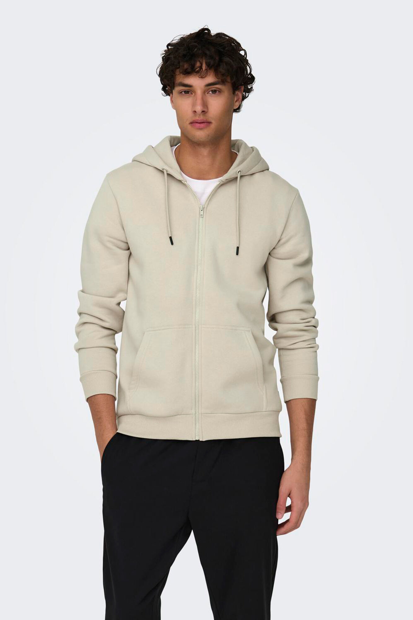 Only & Sons Sweatshirt com fecho-&eacute;clair